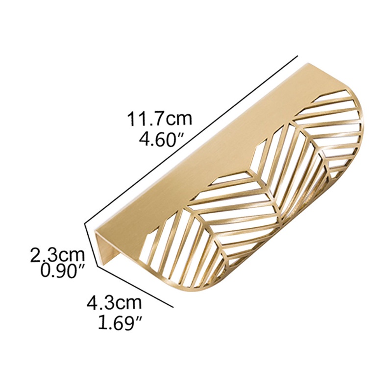 Set 2 Tay Nắm Cửa Tủ Phong Cách Bắc Âu Đơn Giản Kèm Đinh Vít