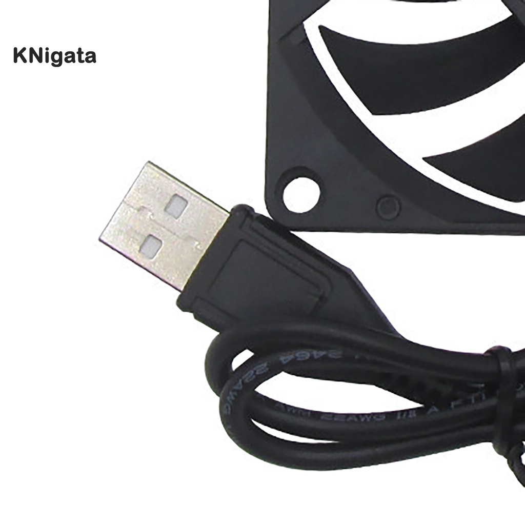 Knigata Quạt Làm Mát Usb Màu Đen 8cm Cho Pc