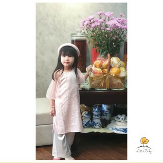 Áo dài lụa cách tân mềm mịn cho bé 9-30kg