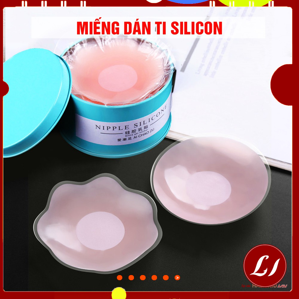 Bộ 10 Miếng DÁN NGỰC SILICON dính chắc chắn, dùng nhiều lần- QATE0148