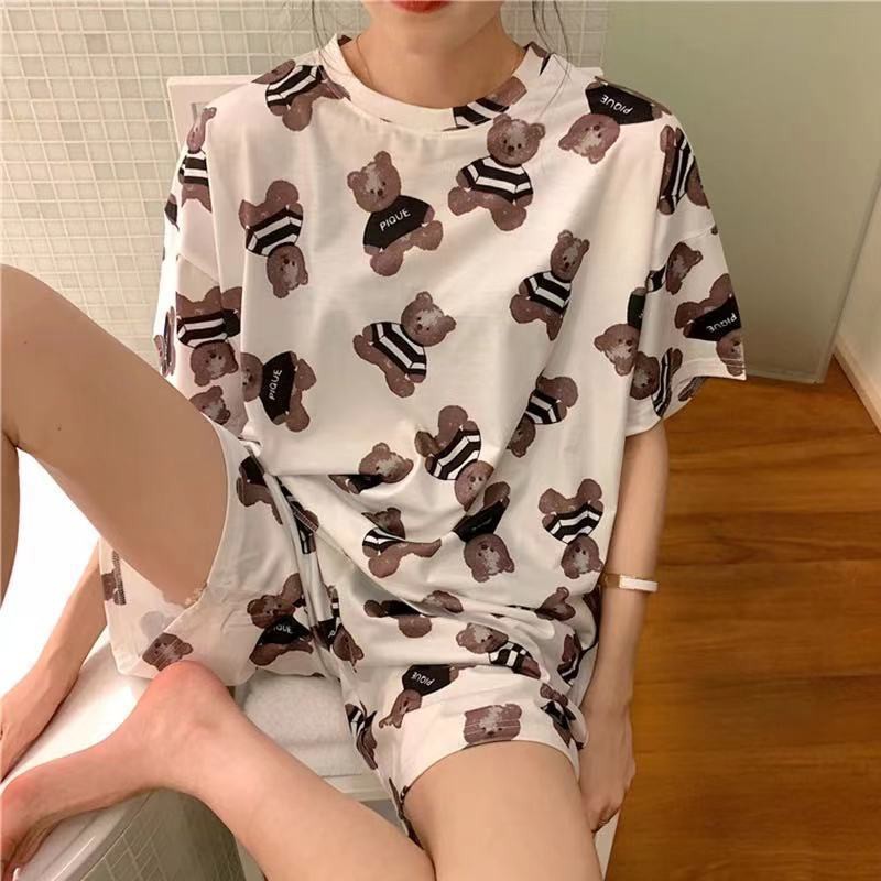 Đồ bộ Thun Sữa Đùi mặc nhà dễ thương (form dưới 60kg) | BigBuy360 - bigbuy360.vn