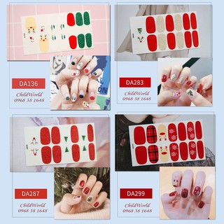 Sticker Dán Móng Tay không thấm nước siêu xinh Bảng NOEL - Limited