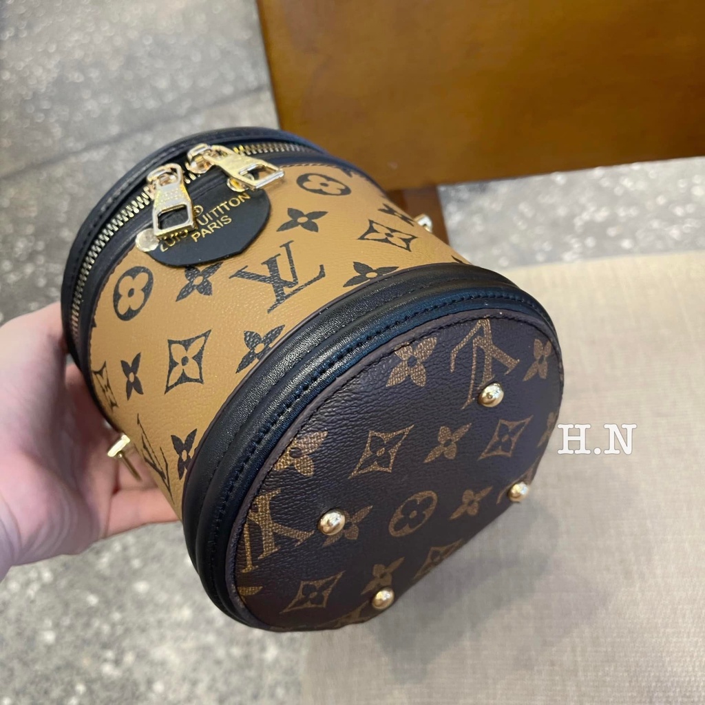 Túi xách nữ đeo chéo cặp lồng họa tiết hoa lv. sang chảnh hót hít