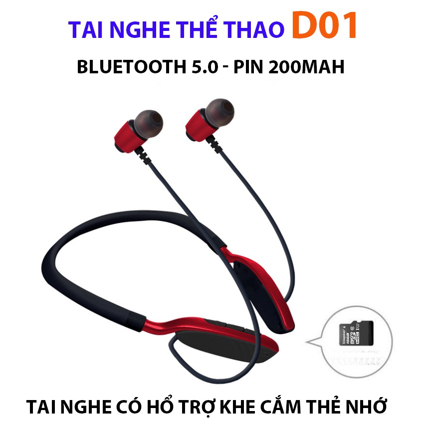 TAI NGHE PIN TRÂU -CÓ HỔ TRỢ THẺ NHỚ D01