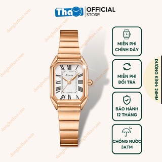 Đồng hồ nữ kim loại kimio thanh tú đơn giản hài hoà tinh tế đồng hồ thảo km54 halei 6540