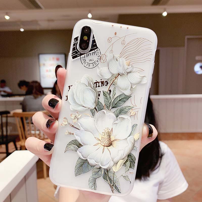 Ốp điện thoại mềm in hoa 3D cho Xiaomi Mi 9 9T 8 Lite Redmi Note 7 8 9S 9 Pro