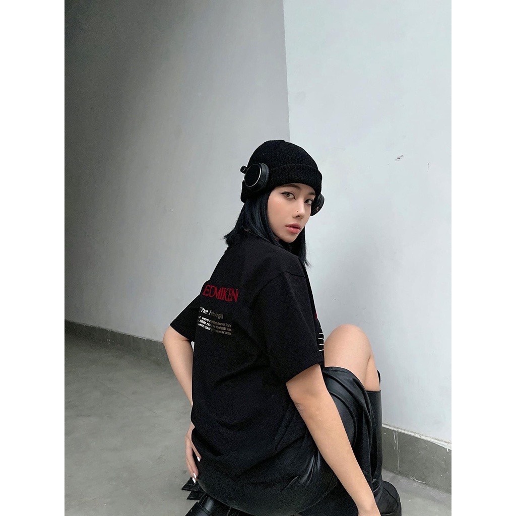 Áo Thun Thiên Thần Unisex Mikenco 🦋 Áo Phông Nam Nữ Cộc Tay Dáng Rộng In Hình 2 Màu 🦋