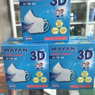Khẩu trang MAYAN 3D Trẻ em (hộp 10 chiếc)