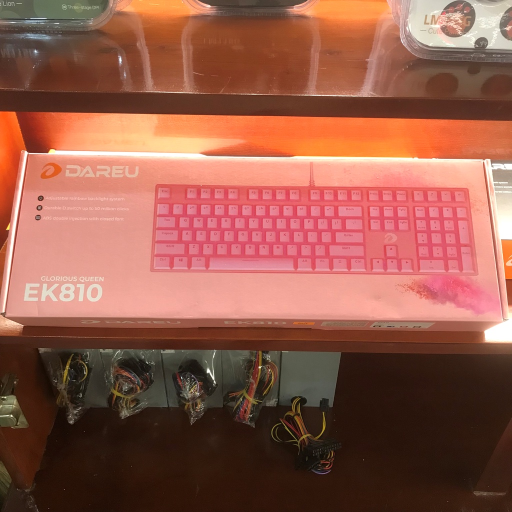 Bàn Phím Cơ Dareu EK810 Đen/Hồng