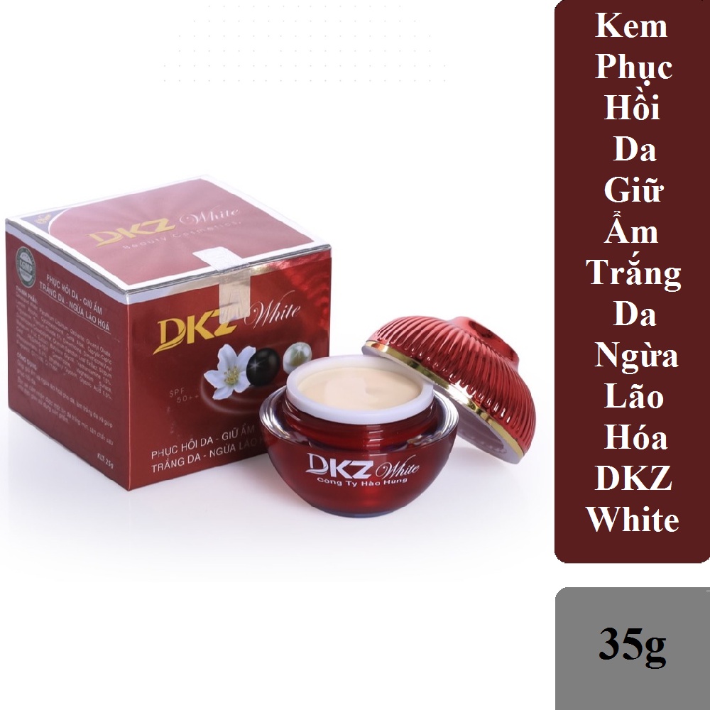 Kem DKZ White Phục Hồi Da - Giữ Ẩm - Trắng Da - Ngừa Lão Hoá 12g/25g