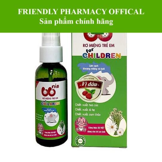 Xịt rơ miệng trẻ em BBNIE - Giúp làm sạch khoang miệng và lưỡi cho bé (40ml)