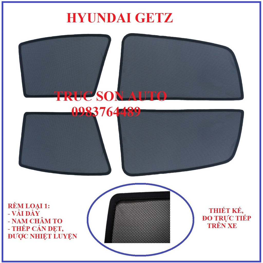 HYUNDAI GETZ Rèm che nắng chắn nắng ô tô theo xe gắn nam châm