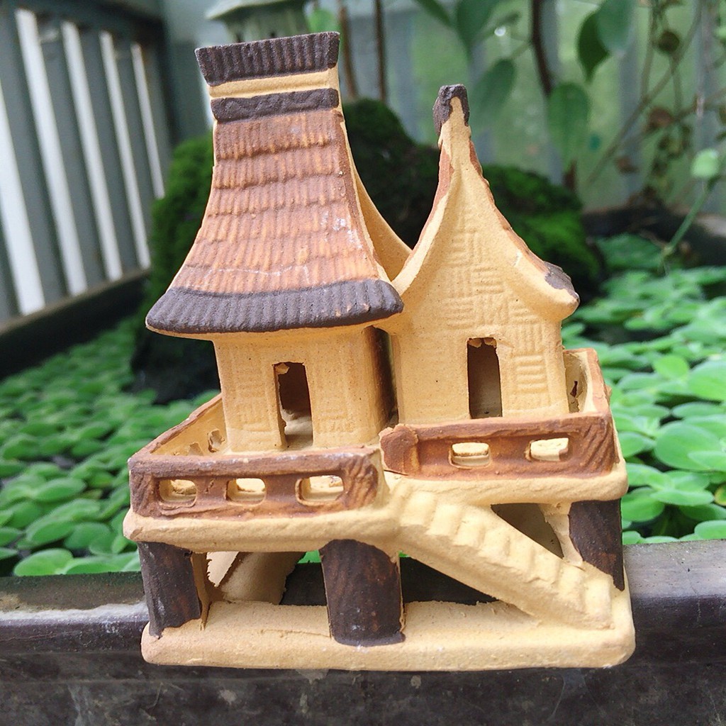 Ngôi Nhà Đôi Trang Trí Hòn Non Bộ-Bể Cá,Hồ Cá.