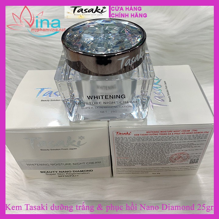 KEM TASAKI DƯỠNG TRẮNG PHỤC HỒI NANO DIAMOND SẠCH NÁM, TÀN NHANG, CHỐNG LÃO HÓA 25GR