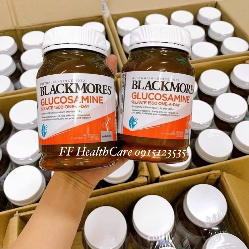 Glucosamine Blackmores 1500mg mẫu mới, date mới- Xương khớp Glucosamine, Giảm đau nhức, thoái hoá