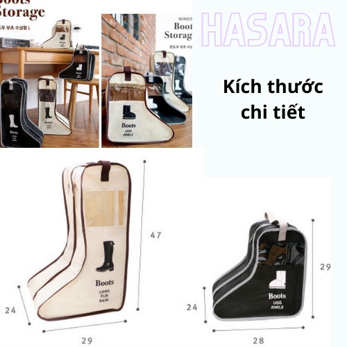 Túi Đựng Giày Boots Cao Cấp mẫu mới, đáy túi giày có ván PE chống thấm nước