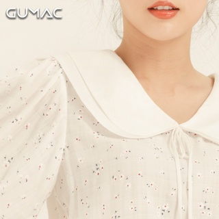Áo hoa cổ 2 lớp AA865 GUMAC