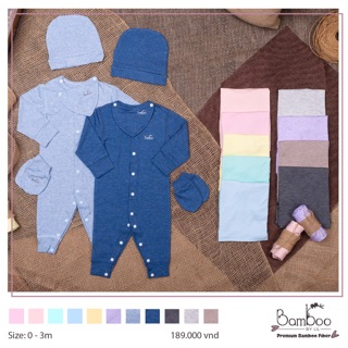 Bộ body bamboo sơ sinh