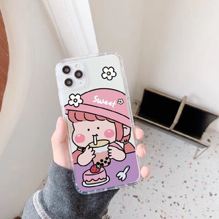 ỐP CÔ BÉ UỐNG TRÀ SỮA ĐÁNG YÊU