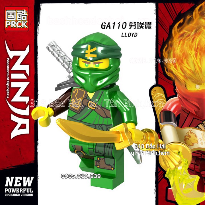 Đồ chơi lắp ghép lego Minifigures Ninjago Các Nhân Vật Jay Jane Kai Lloyd Wu Nya Cole GA107 GA108 GA109