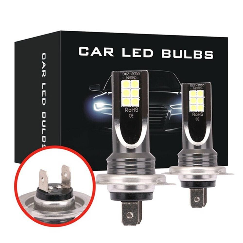 WTTLE Set 2 Bóng Đèn Phá Sương Mù 110W IP68 12V 24V 6000K 24000LM Chuyên Dụng Cho Xe Hơi