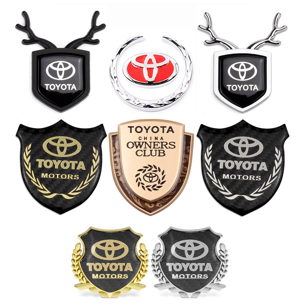 For Toyota TRD Vios Corolla Camry Reiz Car Body Sticker Auto Window Rear Emblem Badge Scratch Mask Decal