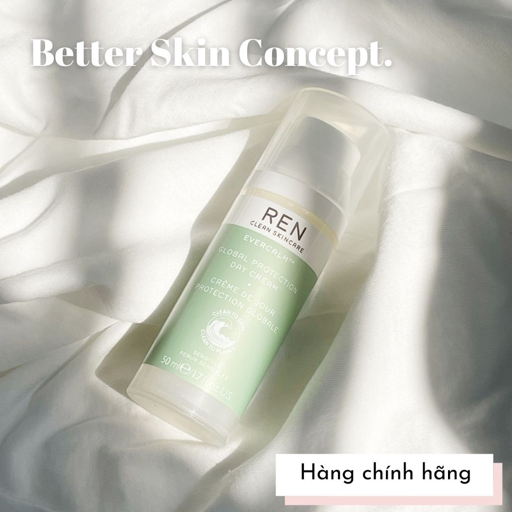 REN Evercalm Global Protection Day Cream - Kem dưỡng ngày lành tính làm dịu da