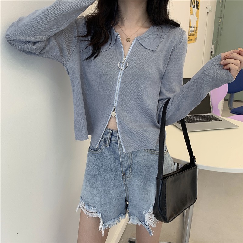 Áo khoác cardigan tay dài phong cách trẻ trung hợp thời trang cho nữ