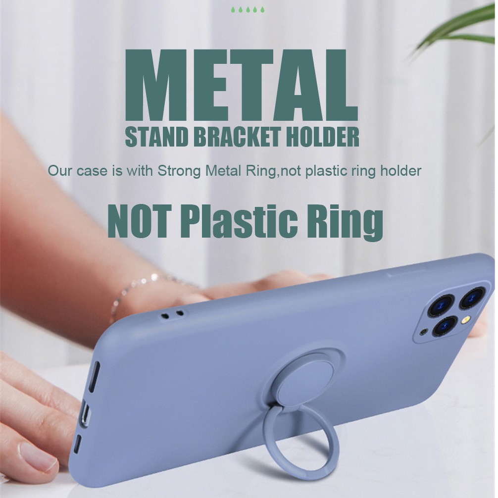 Ốp lưng hai lớp silicon mềm có vòng đỡ chống sốc cho IPHONE 7 8 6 6S+ X XS S 11 12 PRO MAX XR 13 13 Pro Max