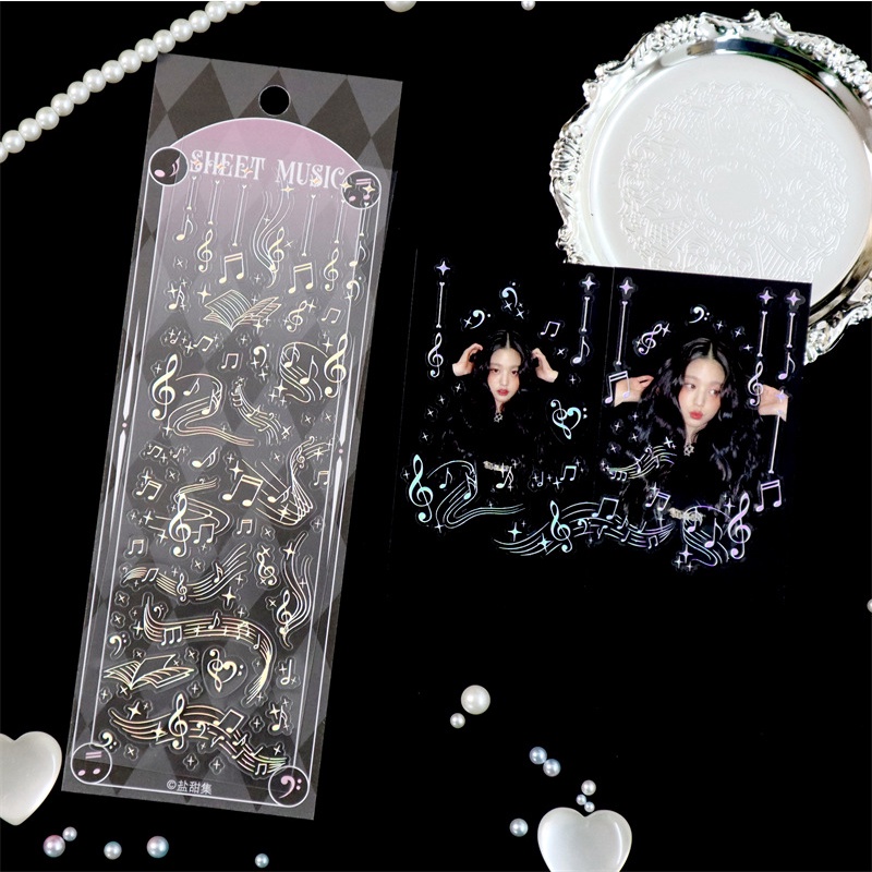 Miếng Dán Trang Trí Màu Bạc Ba Chiều