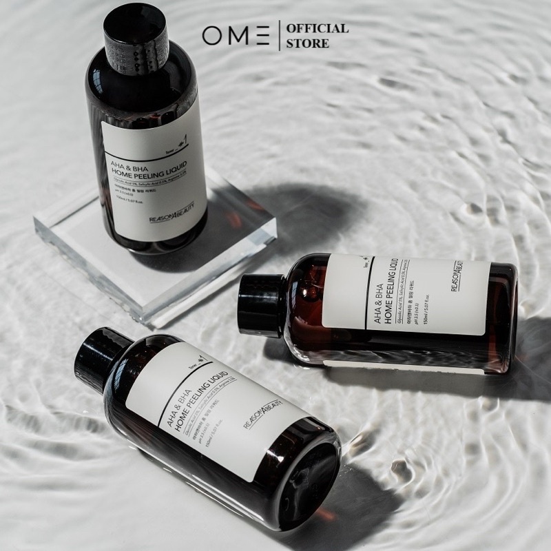 Nước hoa hồng toner tẩy da chết aha bha home peeling liquid Reason abeauty