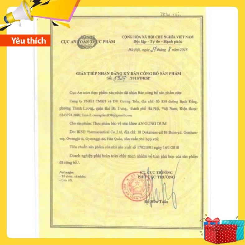 An Cung Ngưu Hoàng Tổ Kén Hàn Quốc