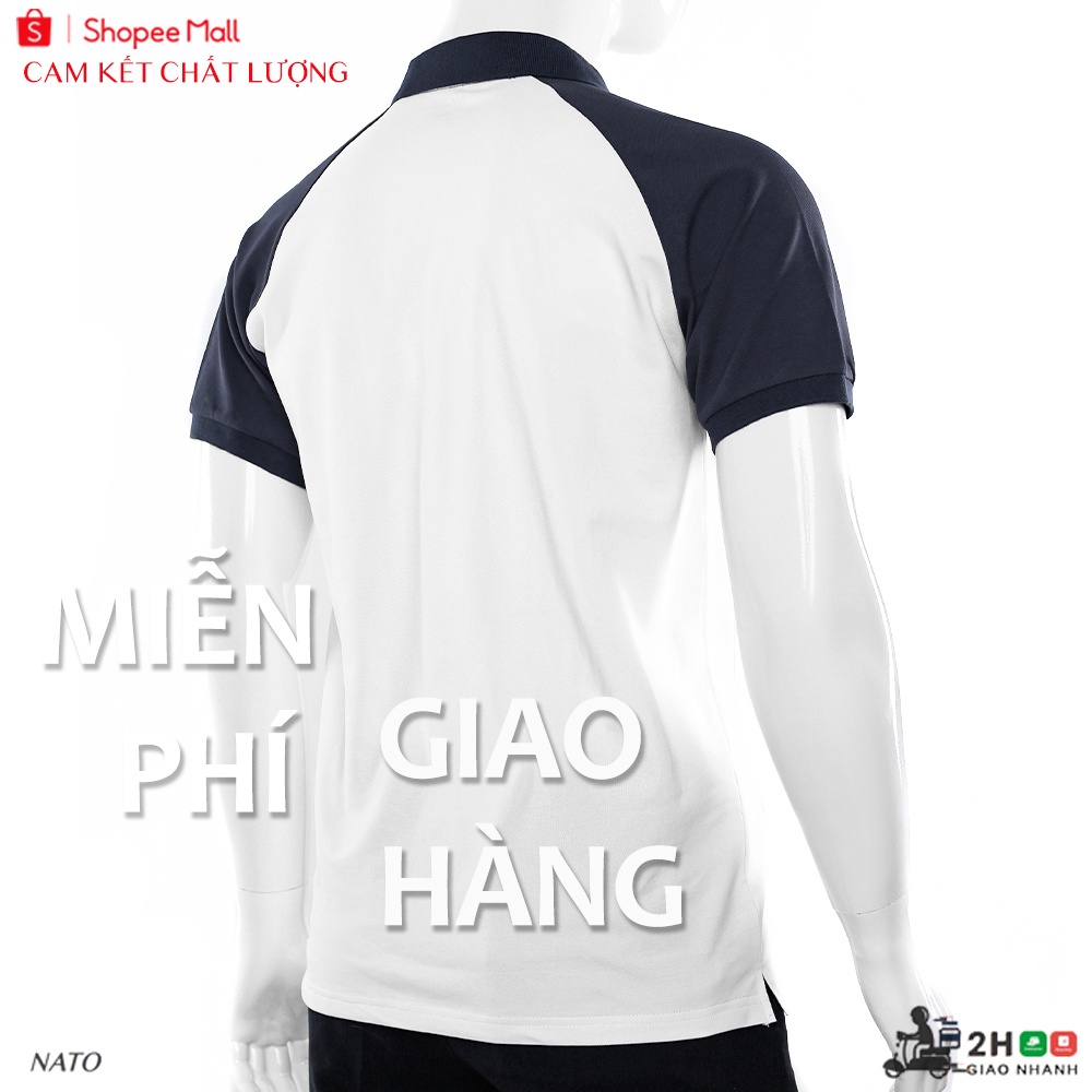Áo Thun Polo Nam RAGLAN Vải Cotton Cá Sấu Cao Cấp Basic Đẹp Tay Ngắn Có Cổ Màu Trắng Đen Đỏ Xanh Navy Trơn Họa Tiết NATO