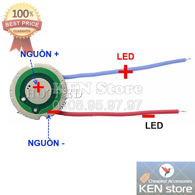 Led driver, nguồn led 10W in 6V-15V (2-3 pin 18650), out 6V cho chip led XHP50 XHP70 6V