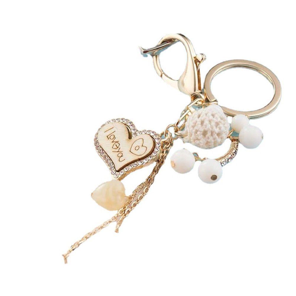 IVORY Móc Khóa Hình Tháp Eiffel Đính Hạt Thời Trang