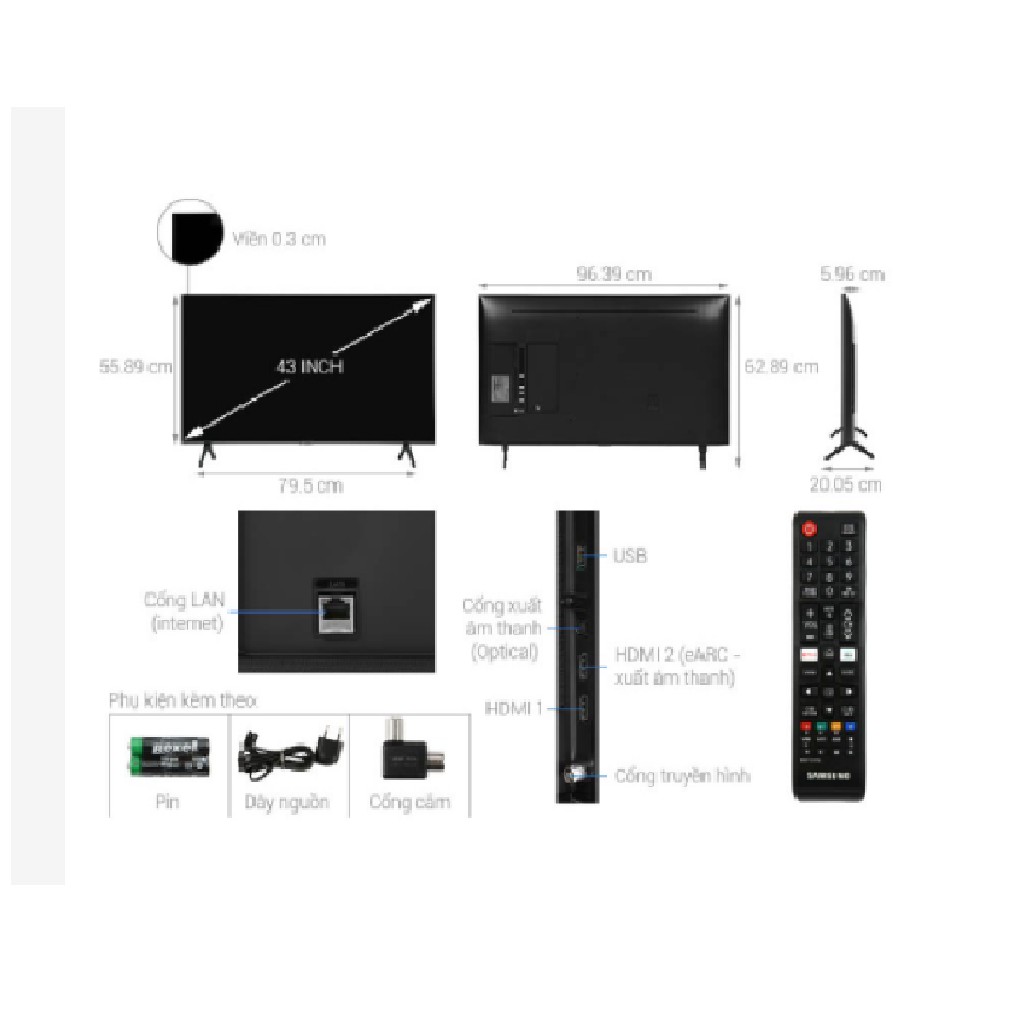 { GIÁ SỈ ) UA50AU8000-MIỄN PHÍ CÔNG LẮP ĐẶT-Smart Tivi Samsung UHD 4K 50 inch UA50AU8000