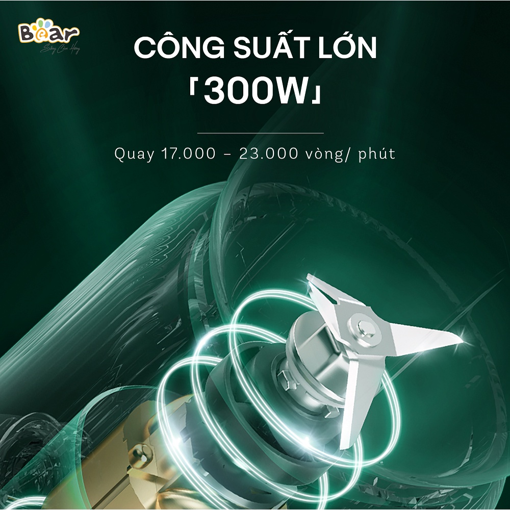 Máy Xay Sinh Tố Đa Năng 3 Cối BEAR Xay Thịt, Xay Đồ Khô, Xay Đồ Ăn Dặm Công Suất Lớn BL-B10V2