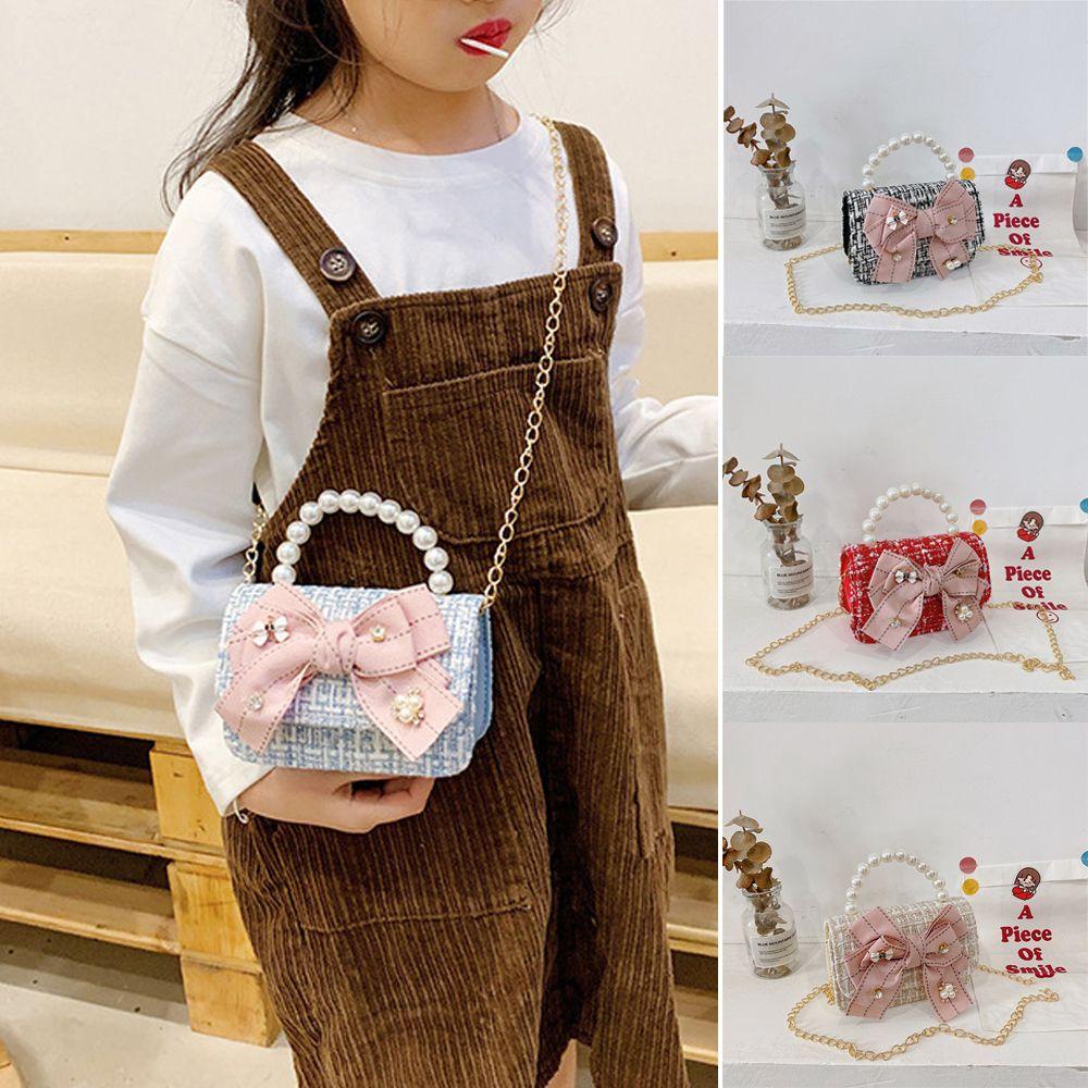 Túi Đeo Chéo Mini Đính Nơ Xinh Xắn Cho Bé Gái