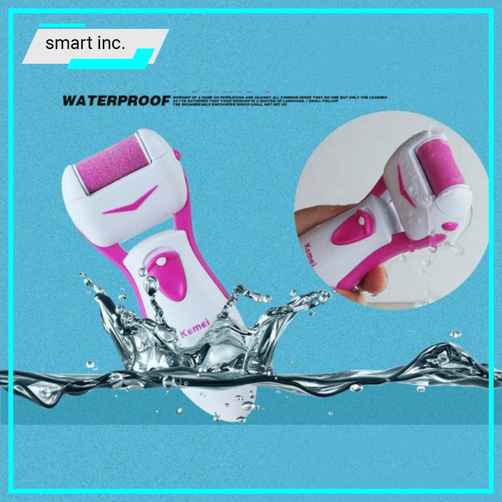 Máy Mài Gót Chân Quay 360 Độ 🚀FREESHIP🚀 Kemei Km-2500 Dụng Cụ Nail Mài Tẩy Tế Bào Chết Nhựa ABS 300g 6x15x3cm