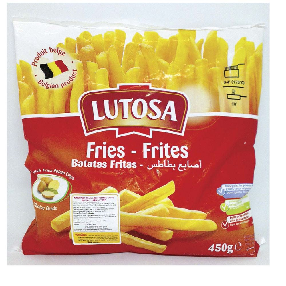 Khoai tây sợi lớn đông lạnh Lutosa gói 1kg