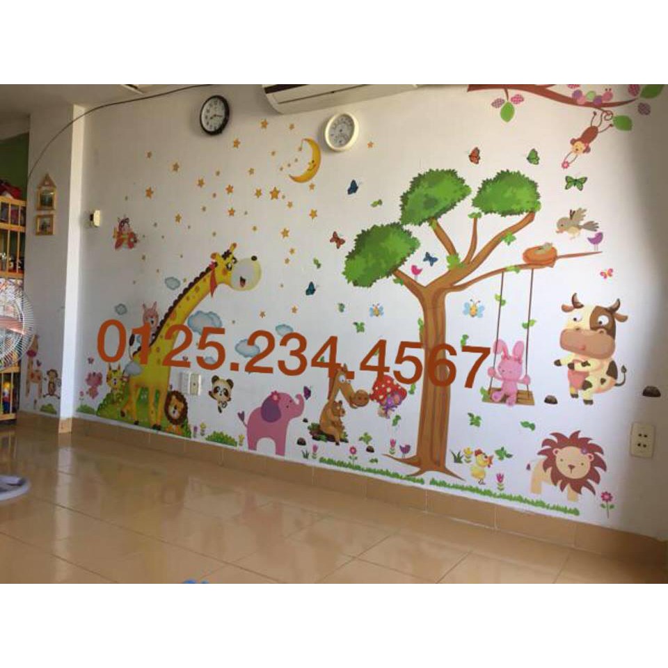 Decal thước đo Hươu cao cổ