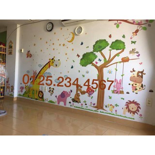 Decal thước đo Hươu cao cổ