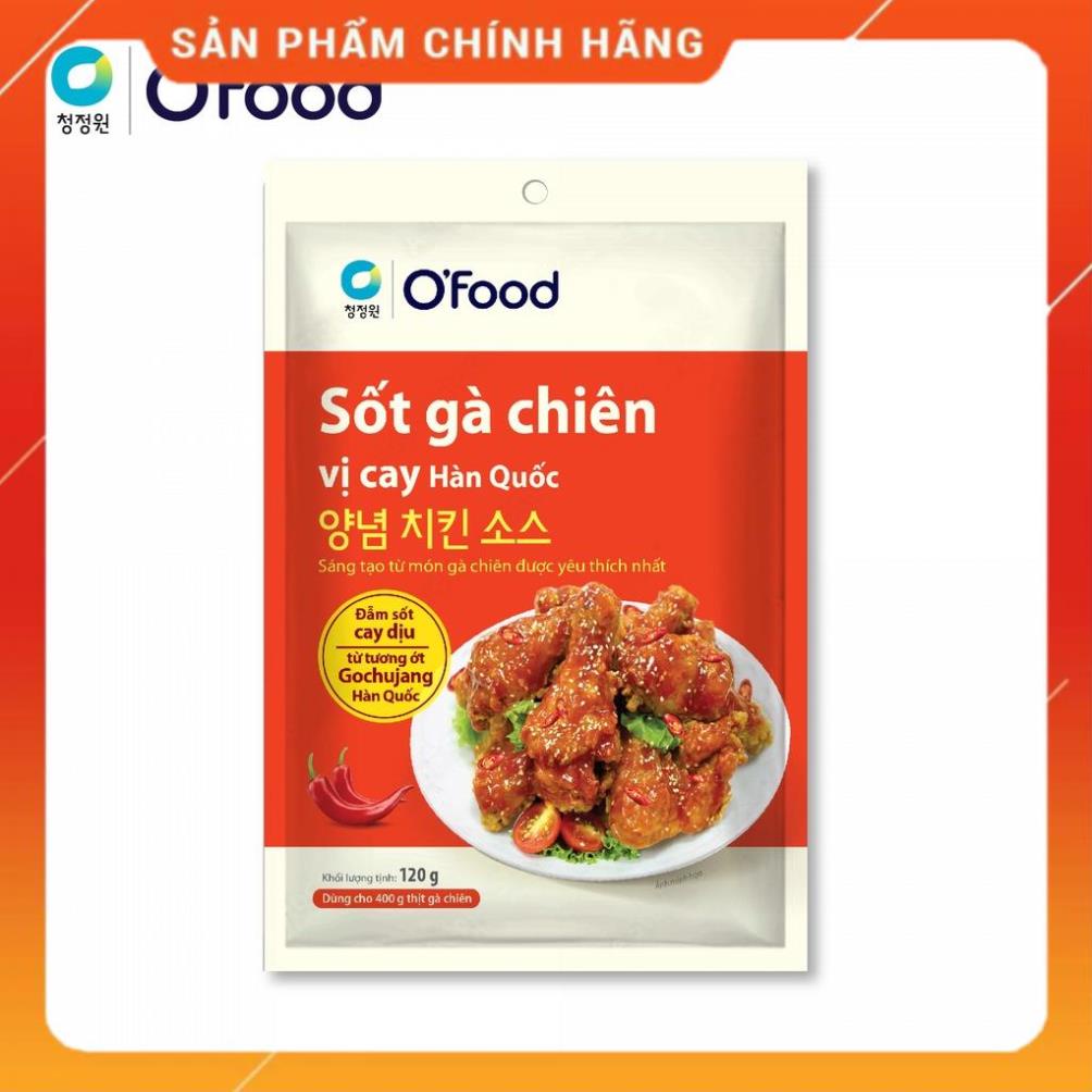 O'FOOD -  Sốt gà chiên 2 vị cay và phô mai O'food gói 120g