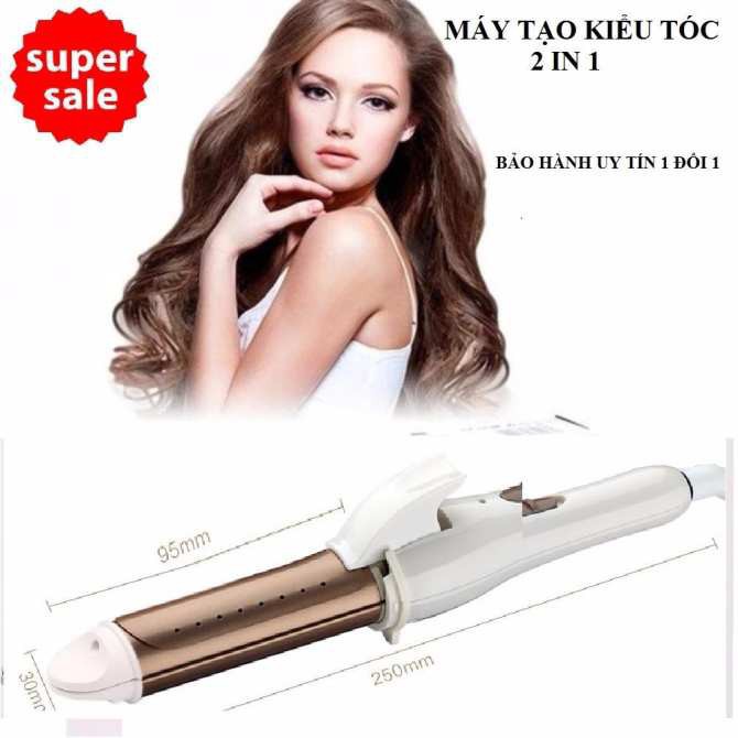 Máy là, uốn tóc Xulabeier XB668 2 trong 1 mới. làm đa năng giữ nếp được lâu, an toàn, không gây hư tổn cho tóc. c