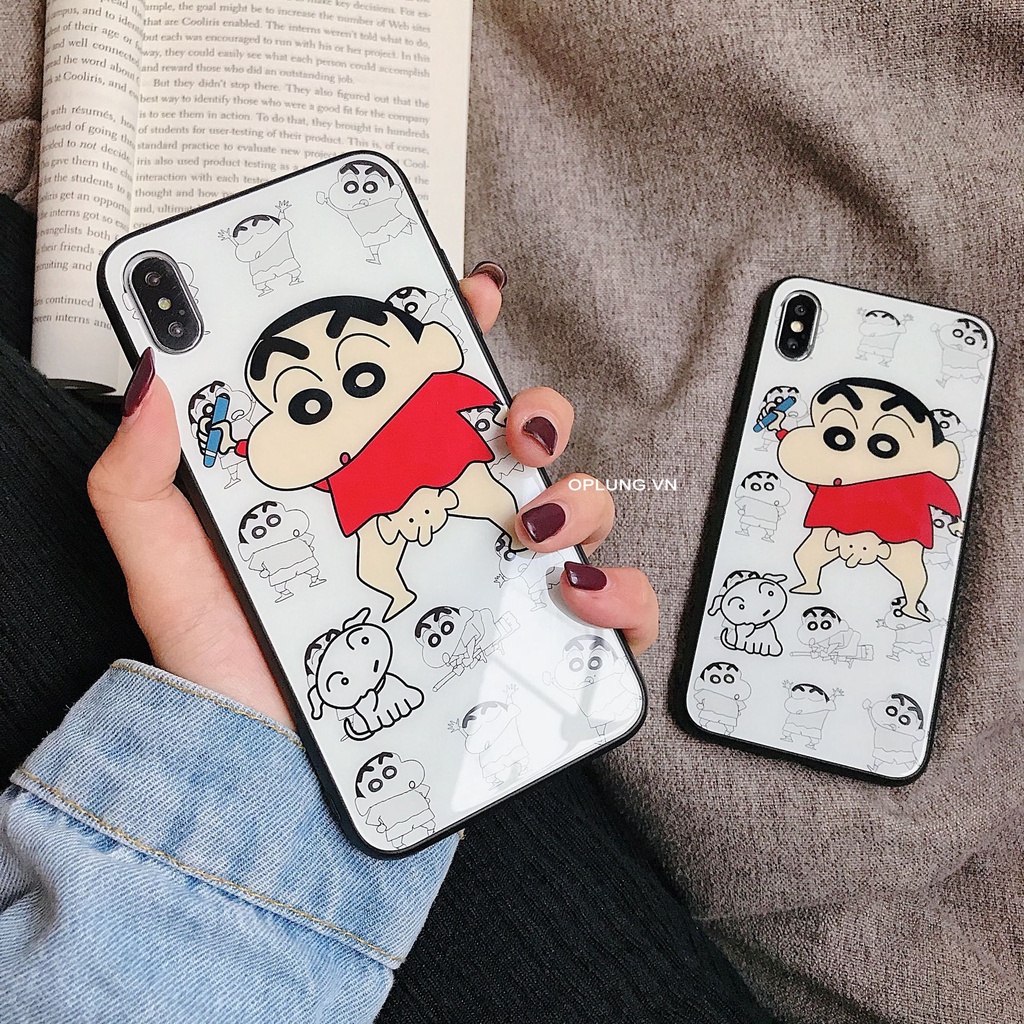 Ốp lưng iphone CẬU BÉ SHIN tinh nghich ốp iPhone KÍNH 7plus 8plus 6plus X Xs Xr Xsmax 11 11pro 12 12pro 13 13prom k324