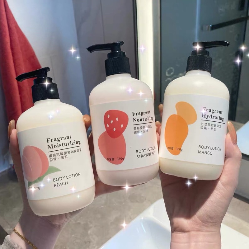 Body lotion nước hoa nội địa chung FANXIYUE tặng kèm kem dưỡng da tay