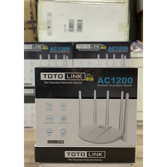 Bộ Phát Wifi Siêu Mạnh 5 Râu Chuẩn AC12000 Totolink A810R-Hàng Chính Hãng