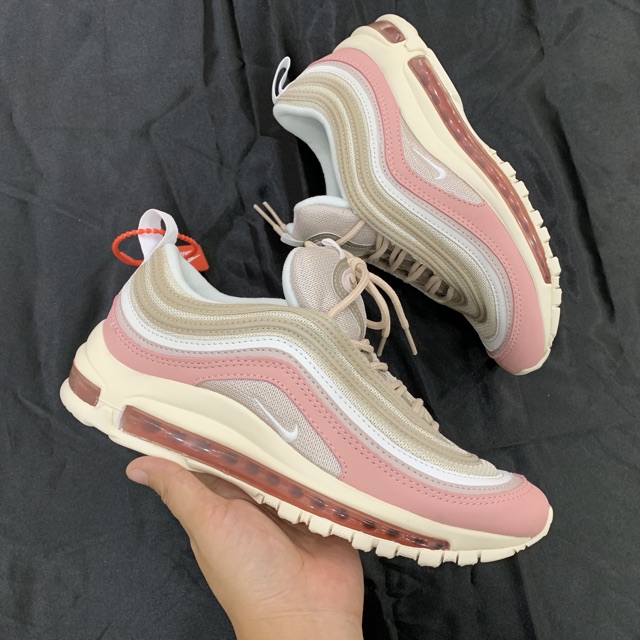(Tặng móc khoá) Giầy Air97 hồng cao cấp fullbox