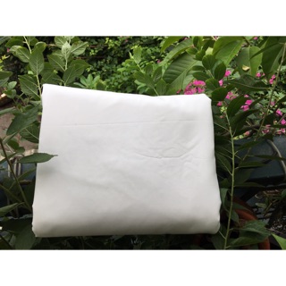 Set vải thô trắng kem