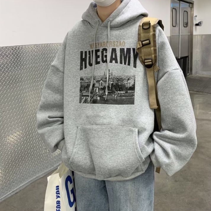 Áo Hoodie Dáng Rộng Có In Chữ Thời Trang Phong Cách Hàn Quốc Cho Nam Áo Hoodie Unisex Nam Nữ Basic Cao CấP áo hoodie unisex trơn